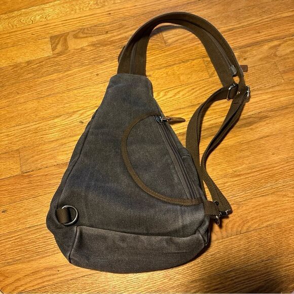 C2bN created to be noticed heavy canvas sling bag unisex - Picture 2 of 9